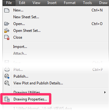 Drawing Properties